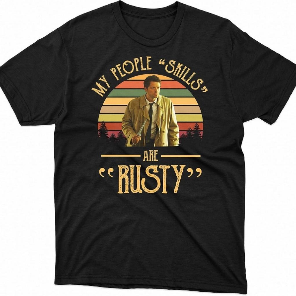 Supernatural Castiel My People Skills are Rusty T-Shirt