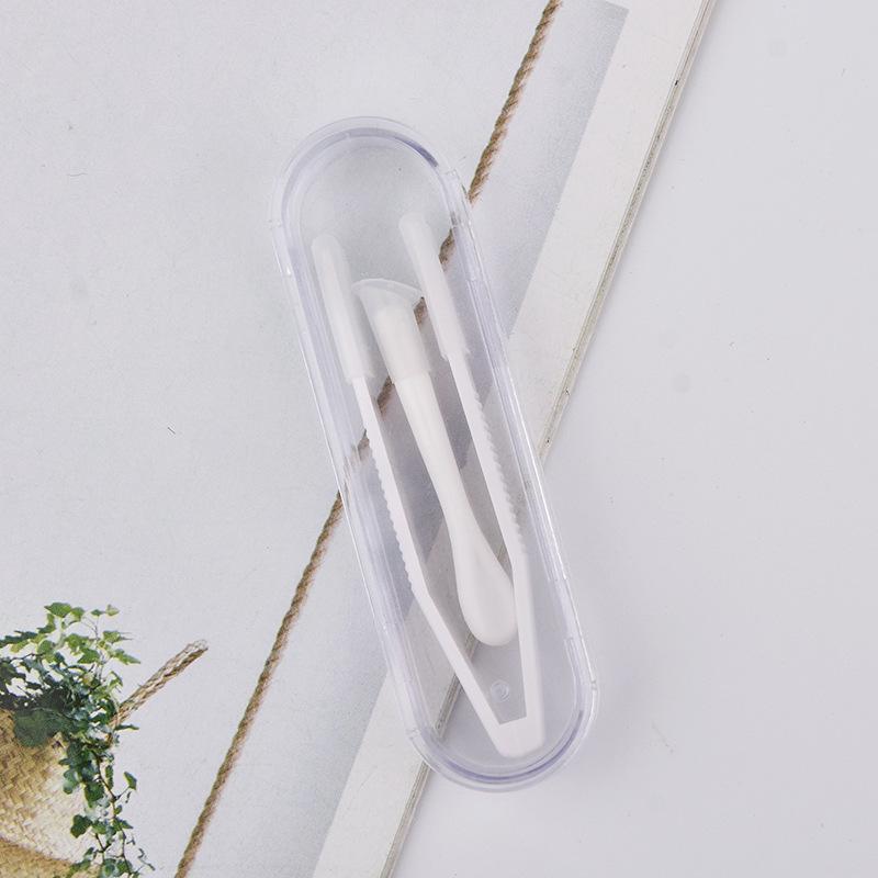 Portable 3 PCS Contact Lenses Remover Tool Professional Soft Tweezers Suction Stick for Lens Wearer Daily Use