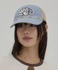 WAIKEI Detachable Bead String Mesh Ball Cap Sky Blue