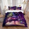 3pcs Anime Cartoon Design Comforter Set with One Quilt Cover and Two Pillowcases (No Core) - Home Decor, Festival Gift, Polyester Fabric, Suitable for