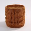 Autumn and winter scarf, couple versatile knitted wool plush solid color winter warm neck cover