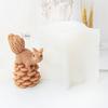 DIY Polymorphic Cute Squirrel Silicone Candle Mold 3D Animal Aromatherapy Candle Plaster Soap Epoxy Resin Mould Home Decor Gifts
