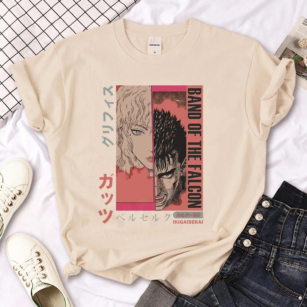 Berserk Top Women Summer T Shirt Girl Manga Harajuku Designer Clothes