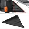 Molding Door Mirror Triangle Plate Cover for Ford Transit MK8 2014- Matte Black Flag Cover Front Window A-pillar Triangle