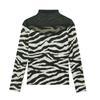 2024 Autumn Women's Slimming Mesh Print Long Sleeve Shirt