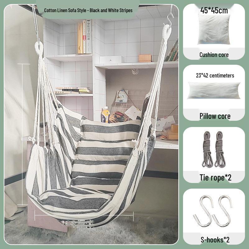 Thickened Anti-Rollover Swing Chair for Dorms, Bedrooms, Balconies