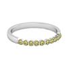 Peridot Half Eternity Design Band Ring – 925 Sterling Silver