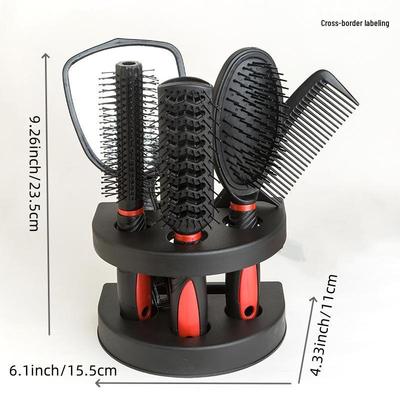 Set de 5 piese pentru coafură cu oglindă și pieptene pentru masaj al scalpului