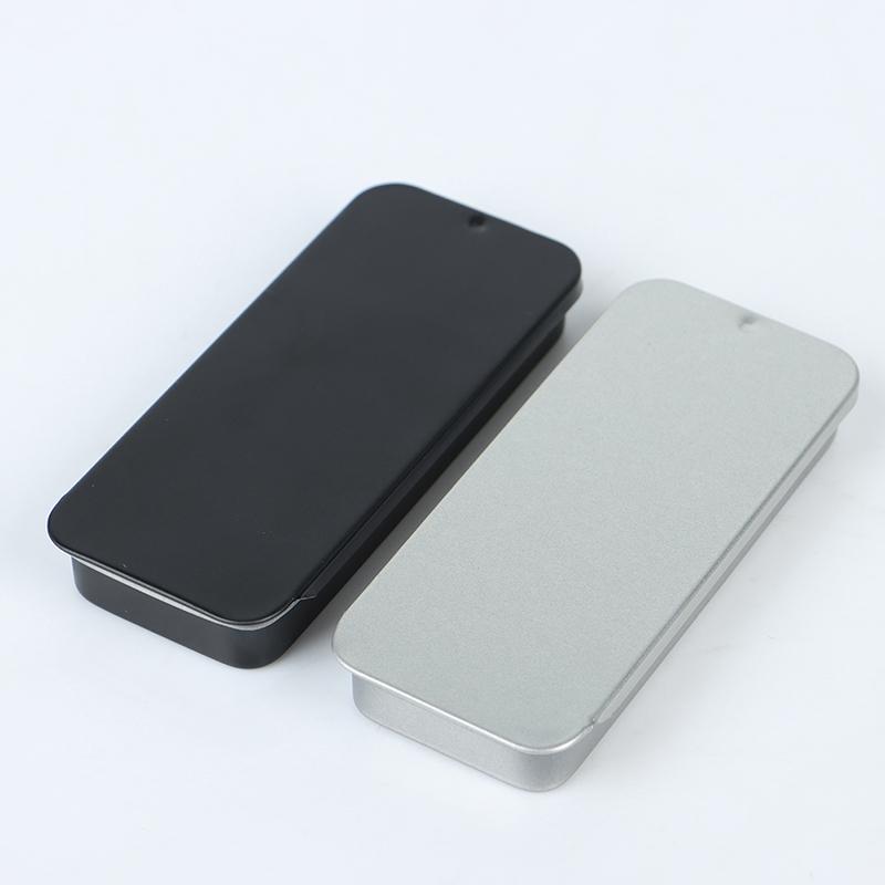 Portable Tin Box Mini Iron Slide Cover Storage Jewelry Pill Cases Container Can
