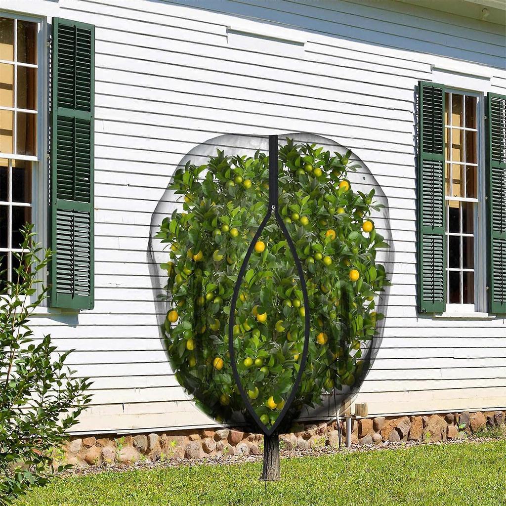 Plant Protective Bag Cover Netting Mesh With Zippered Drawstring For Fruit Vegetable Barrier Strawberries Grape Control Multicolor