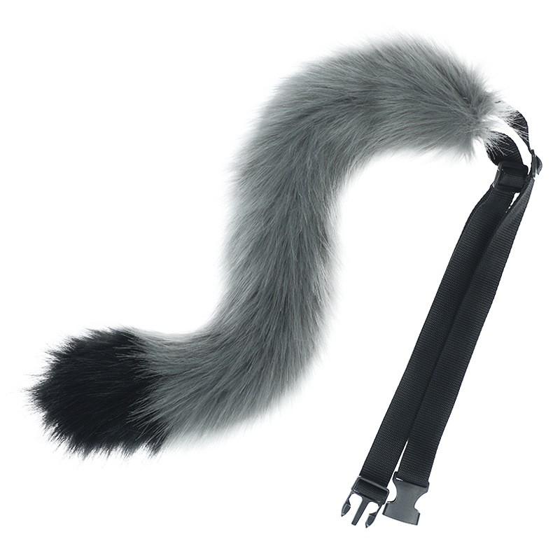 Cosplay Tierschwanz Requisite Halloween Party Anime Convention Kostümzubehör für Erwachsene Wolf Fuchs Katze