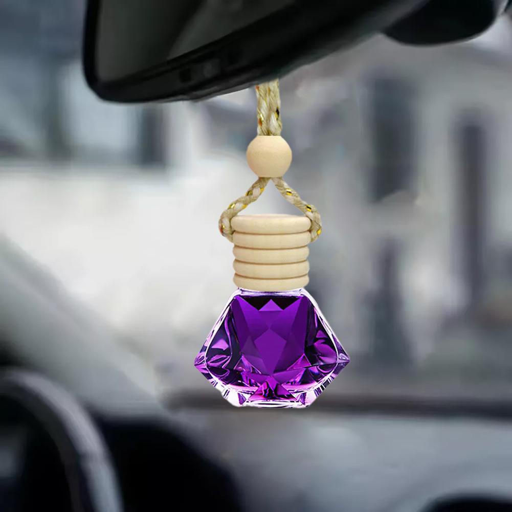 7ml Car Hanging Bottles Perfume Aromatherapy Refillable Air Freshener Diffuser Oil Fragrance Bottle Vehicle Auto Sapper Pendant