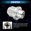 UXCELL Auto 10 Pcs Wheel Lug Nuts Vehicle M12x1.25 Nuts Carbon Steel Tire Lugnuts 40224JK00A for Nissan 370Z 2009-2015