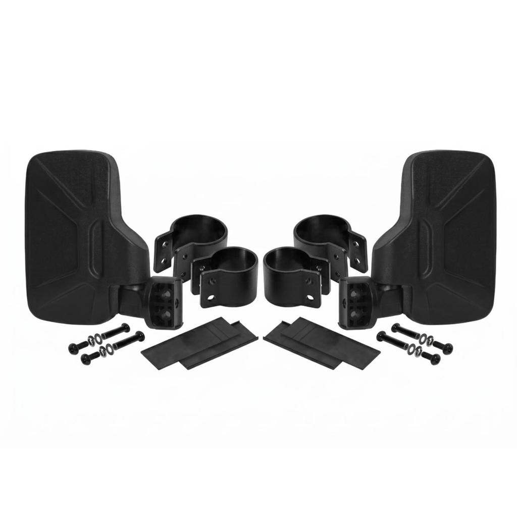 2 Pieces UTV Side Mirror Wide Angle BackwardViewing Easy to Install offOutdoor Vehicle