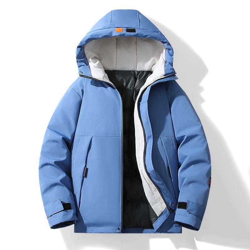 

Куртка с капюшоном из хлопка, мужская, осенне-зимняя, модная, универсальная, теплая куртка XXXXXL