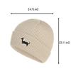 Winter Solid Color Thicken Warm Beanies Caps for Boy Girl Kids Windproof Pullover HatsCute Dog Embroidery Baby Knitted Hats