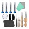 128 Pieces Needle Felting Set, 4 Sizes Needles, Needle Felting Tools Wool Felting Accessories Set