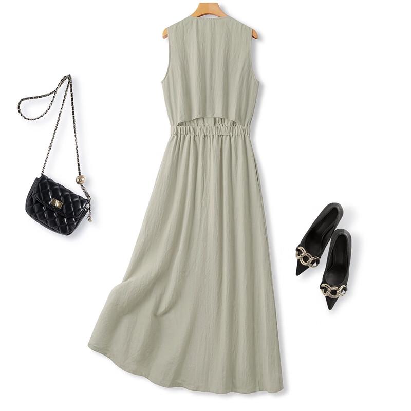 Sibaishe Sleeveless A-Line Midi Dress