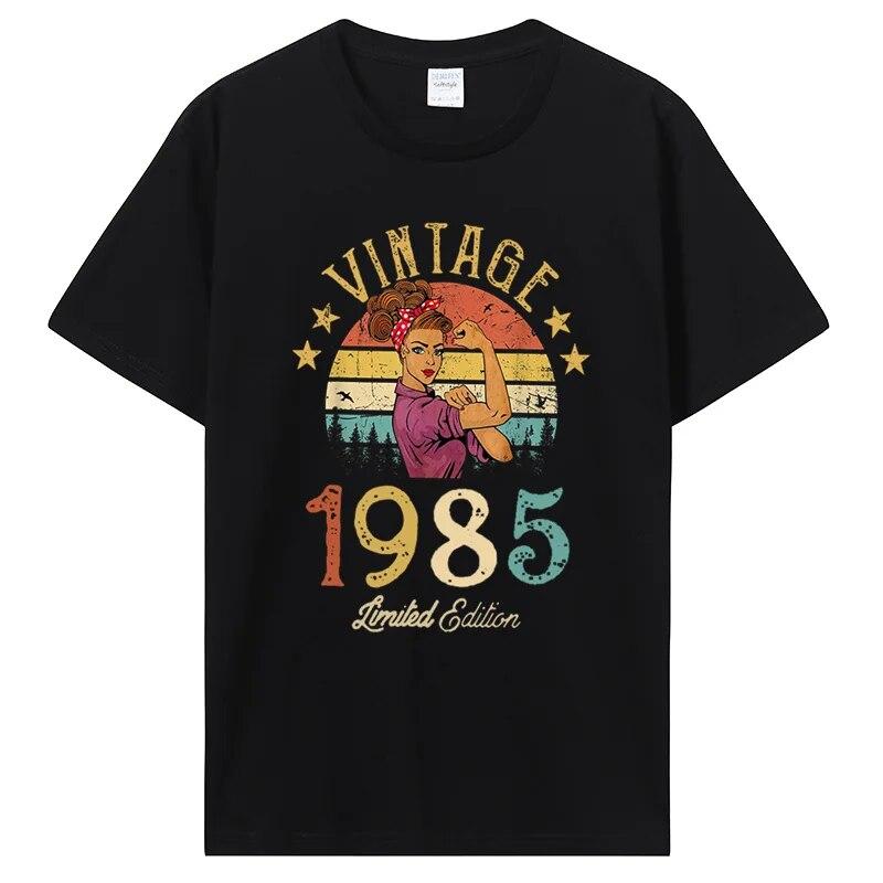 Funny Classic 1985 Original Vintage T Shirt Summer Graphic Unisex Cotton Tshirt Streetwear Birthday Awesome T-shirt Clothing