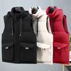 Plus Size S-8XL Winter Sleeveless Jackets for Men Outerwears Hooded Fashion Casual Thick Men's Warm Vests