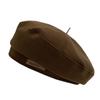 Cozy Winter Beret Hat For Women Vintage Style Woolen Painter Cap Large Head