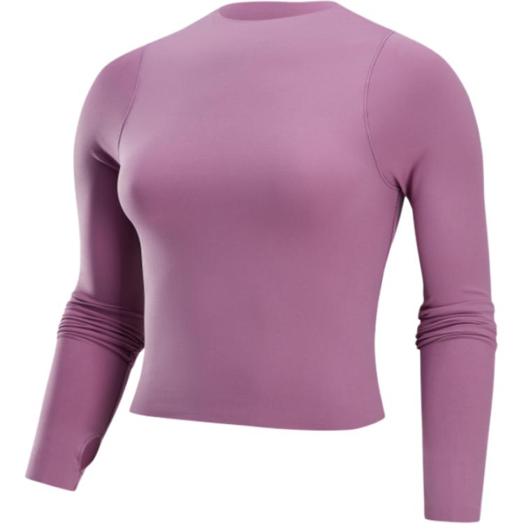 

Nike Zenvy Dri-Fit Comfortable Soft Breathable Quick-Dry Long Sleeve T-Shirt Women tops Gray Purple Red FN3023523 S