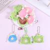 Cartoon Turtle Plush Doll Keychain Anti-Lost Keyring Children Fluffty Keyring Stuffed Animal Doll School Bag Pendant