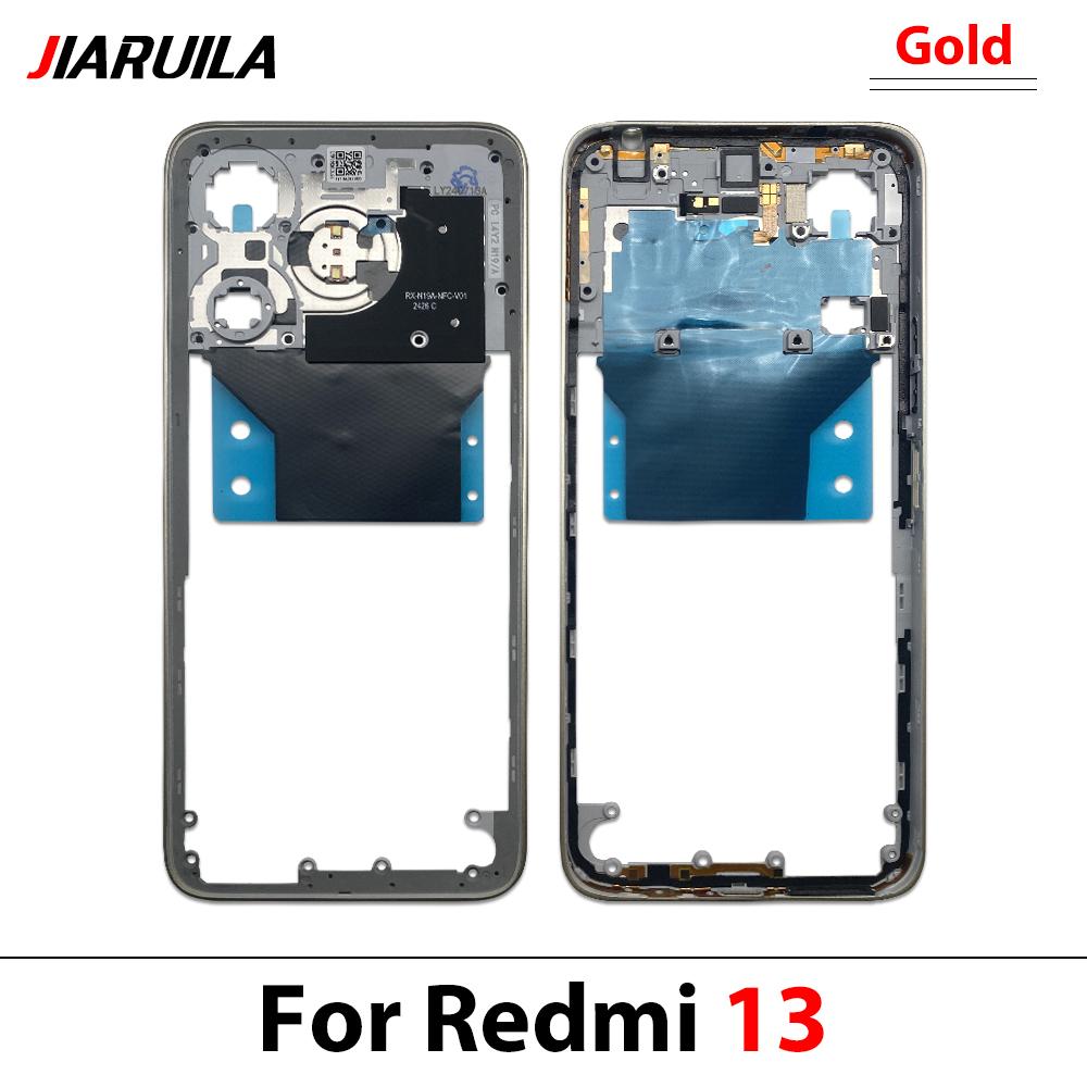 Nuovo Supporto Telaio Centrale Posteriore Alloggiamento Riparazione e Sostituzione per Redmi 13 13C 14C 5A Telaio Centrale Posteriore