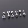 Stainless Steel Stud Earrings with Four-pronged Zirconia - Stylish and Simple, Perfect for Both Men and Women As Personalized Small Earrings.