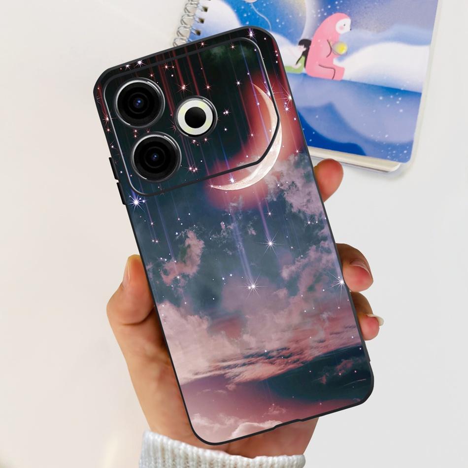 For Tecno Pova 6 Neo Phone Case Pova6 Neo 4G 2024 Elegant Printing Soft Silicone TPU Cases