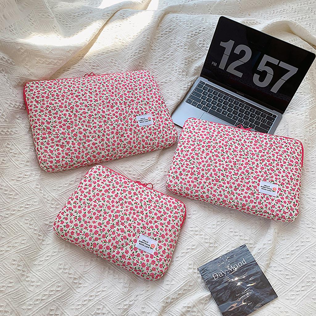 Flower Pattern Laptop Sleeve Case Bags For Ipad Air Pro 11 Inch Cover Laptop Bag Inner Bag Flat Bag