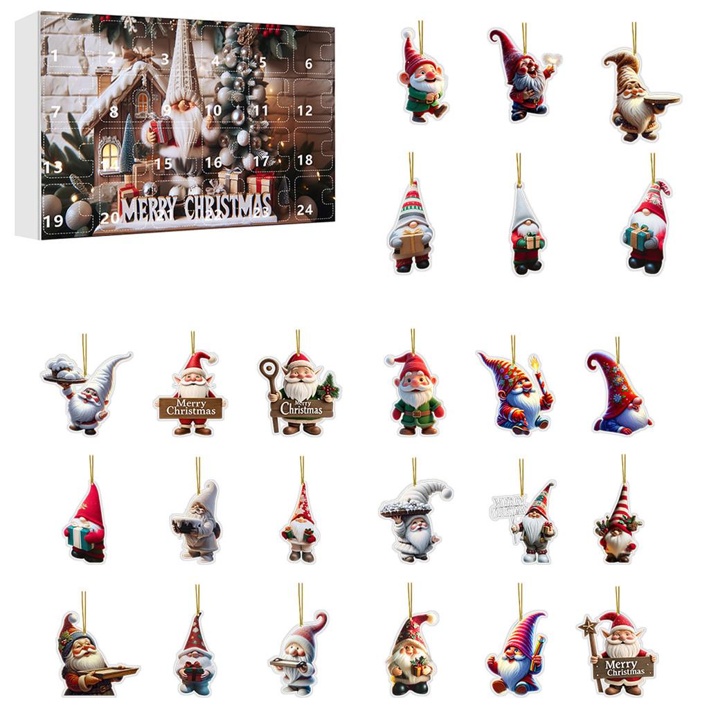 

Christmas Dwarf Acrylic Hanging Decoration With Countdown Feature For Holiday Gift And Party Decor Style A
