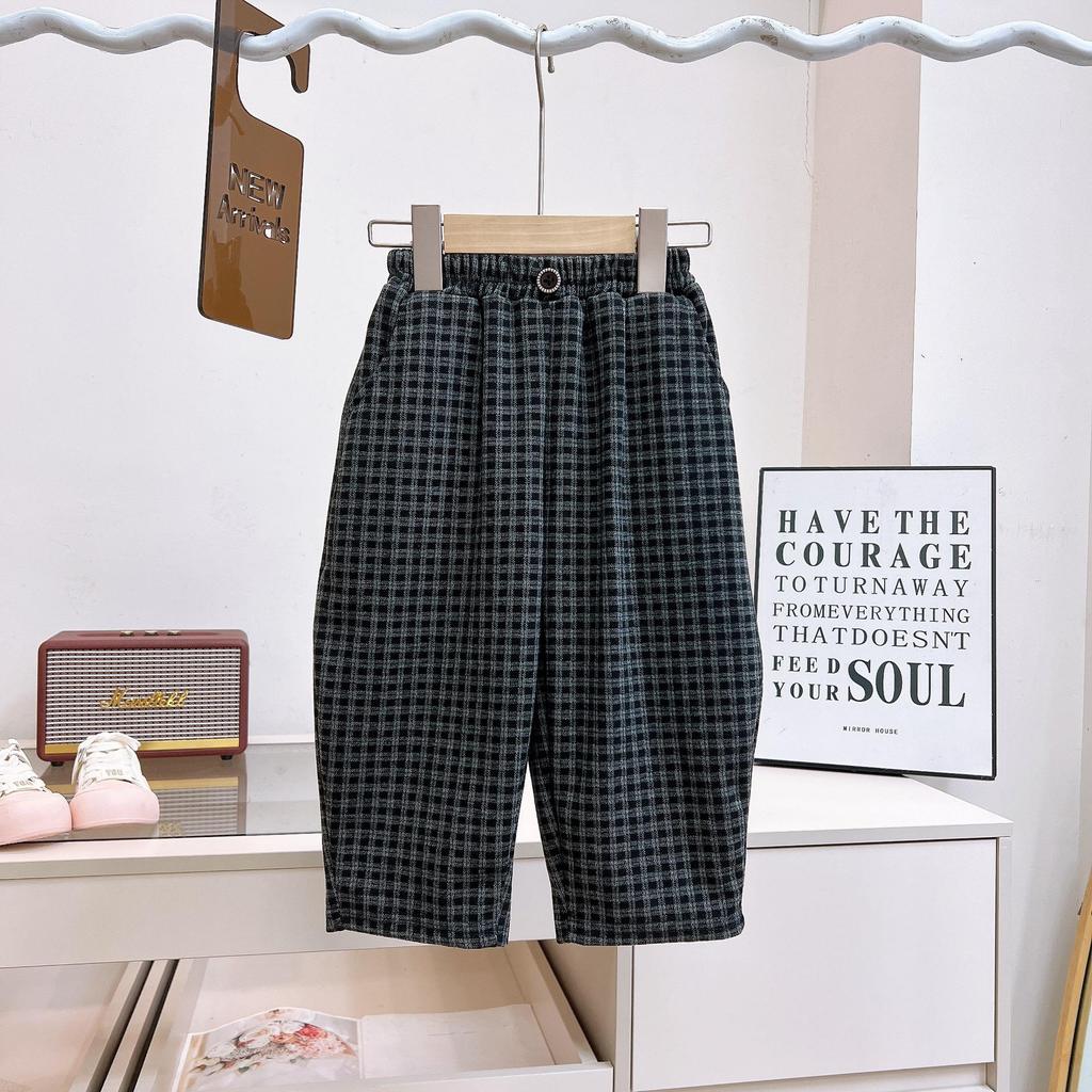 Autumn 2025 Kids' Plaid Pants - Stylish, Comfortable & Versatile