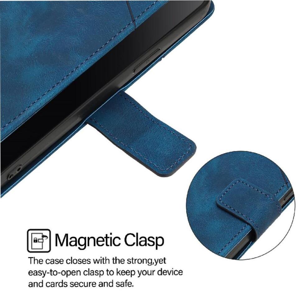 (Blue) Case for Samsung Galaxy A16 4g/5g Magnetic Leather Card Holder Wallet Flip Cover