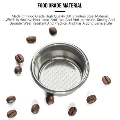 1 Stück 54mm Edelstahl Präzisions-Kaffeefilterkorb, Doppelbecher Nicht-Druckbeaufschlagter Siebträgerkorb für Espressomaschinen