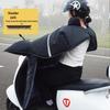Electric Vehicle Windshield Winter Fleece-Lined Waterproof Cover with Shoulder Protection