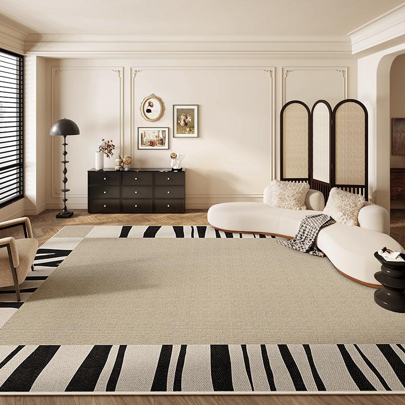 French Antique Carpet Living Room Sand Coffee Table Blanket Light Luxury Premium Bedroom Bedside Floor Mat Non-Slip And Anti-Fouling Floor Mat