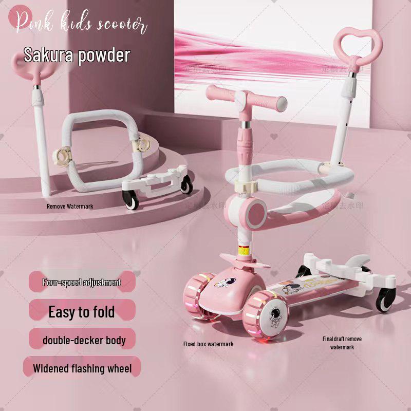 

Складной детский самокат для возраста 2-12 лет - Унисекс самокат на одной ноге