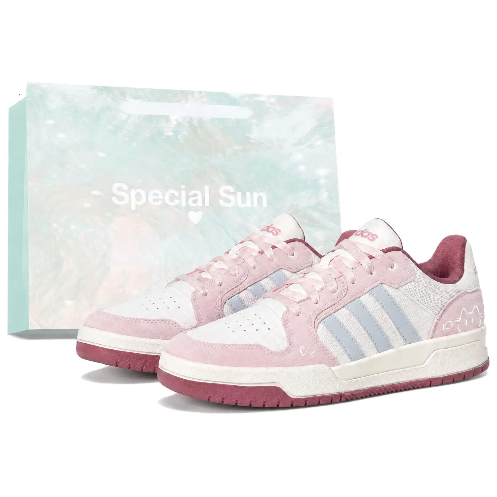 

Adidas ENTRAP Berry Maris Sal Slip Resistant Abrasion Resistant Low top Skateboard Shoes Unisex Pink KJ6983(Team2353-) 39⅓