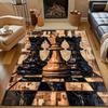 1 szt. Dywan w retro szachownicę ze wzorem artystycznym do salonu, sypialni, przy łóżku, pod sofę, mata podłogowa, nowoczesny wystrój domu, dywan obszarowy, duży rozmiar