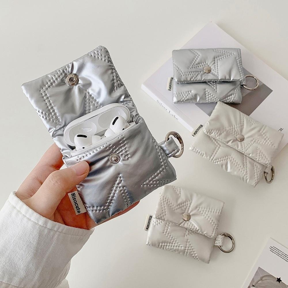 Lightweight Data Cable Organizer with Chain Mini Earphone Pouch Portable Headphone Storage Bag