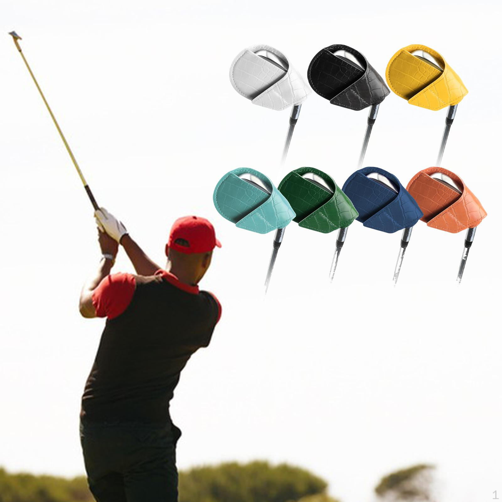 7Pcs Golf Iron Head Covers Sleeves Wear Resistant Professional Universal Dustproof Club