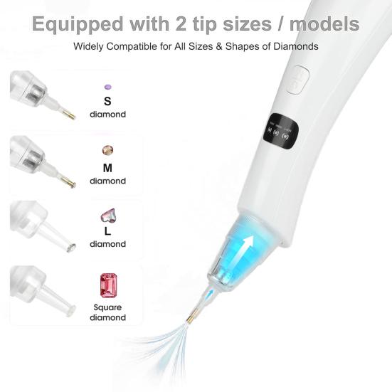 Vacuum Pen Picker Tool Electric Rhinestone Diamond Art Wax-Free Wireless Diamond Art
