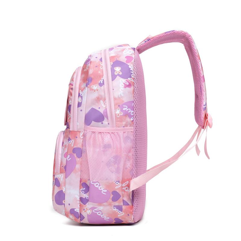 Korean Style Cartoon Large Capacity Backpack Lightweight Ergonomic School Bag for Students Multi-Color less