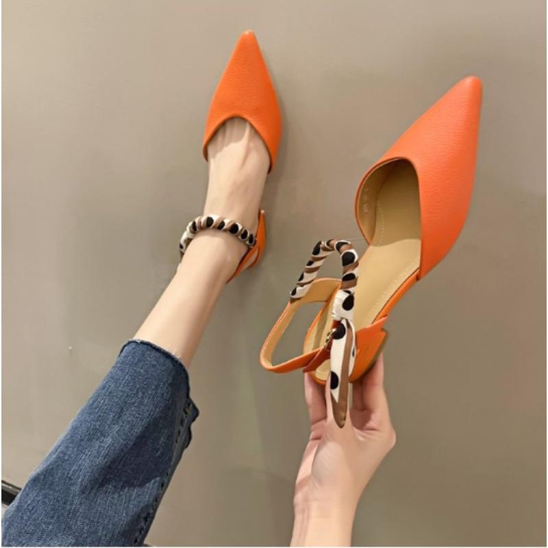 Fashion Wear Flat-soled Women's Summer New Style Ribbon Niche Pointed Dance Fashionable and Comfortable Outdoor Temperament Single Shoes