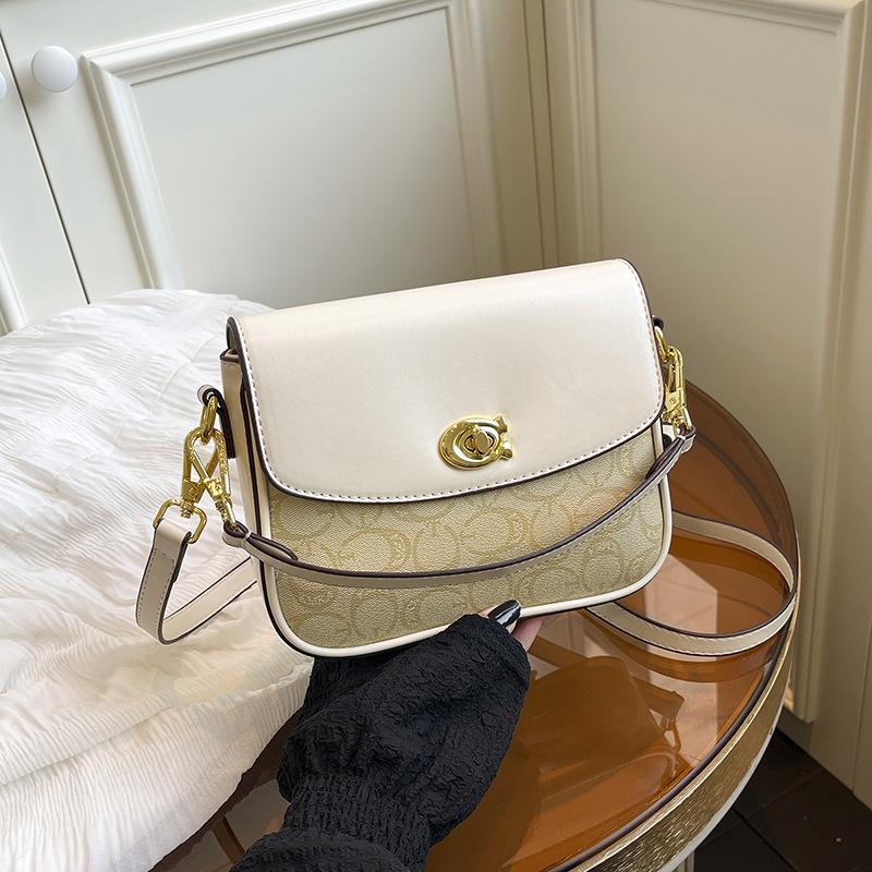 2025 Retro Floral Saddle Bag: European & American Fashion Crossbody for Women