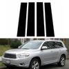 4Pcs For Toyota Highlander 2008-2013 Car Pillar Posts Door Window Trim Cover Panel Stickers Styling Accessories Exterior Parts