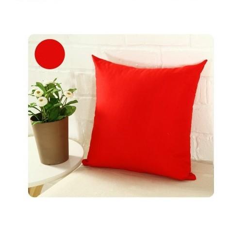 

Однотонный чехол на подушку, наволочка, смесь хлопка, 40x40 45x45 50x50, цвет 12 Red,40x40