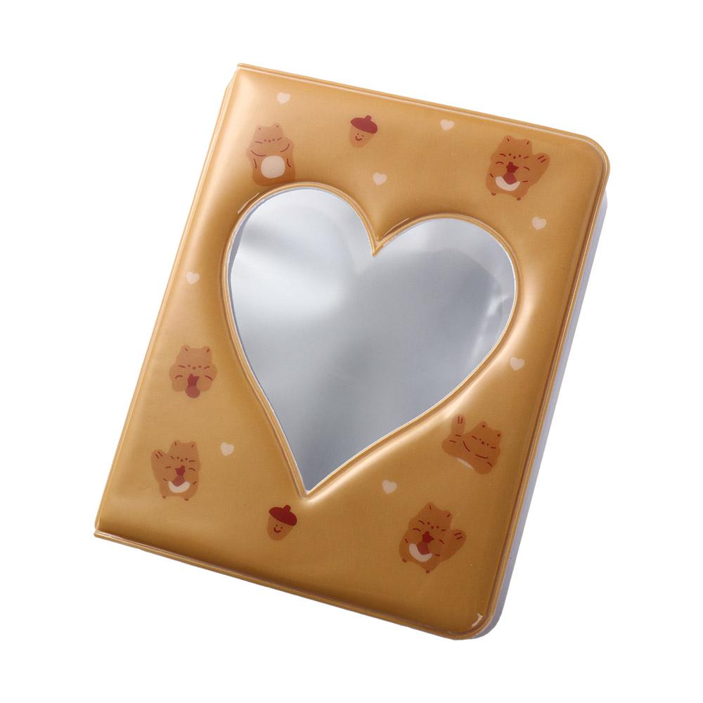 Cute Cartoon Bear Photo Album Ins Waterproof Hollow Picture Storage Case Anti-scratch Pastic Love Heart Photo Album Idol Star