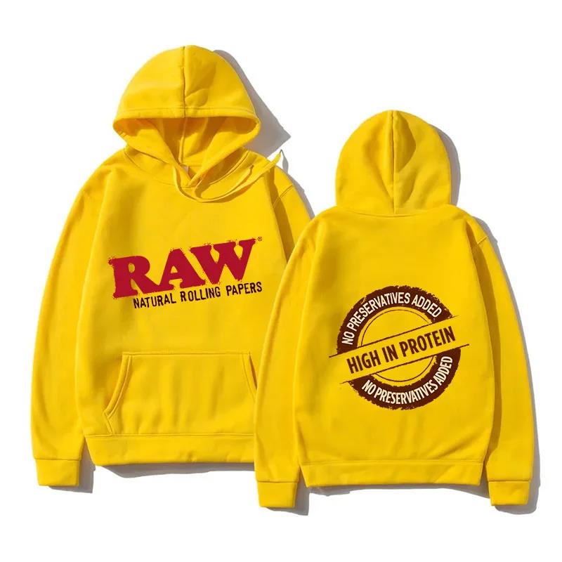 2024 Podzimní RAW Potisk Módní Pánská Mikina Pánská Mikina Harajuku Hip Hop Ležérní Dámská Mikina Vysoce Kvalitní Svetr Top
